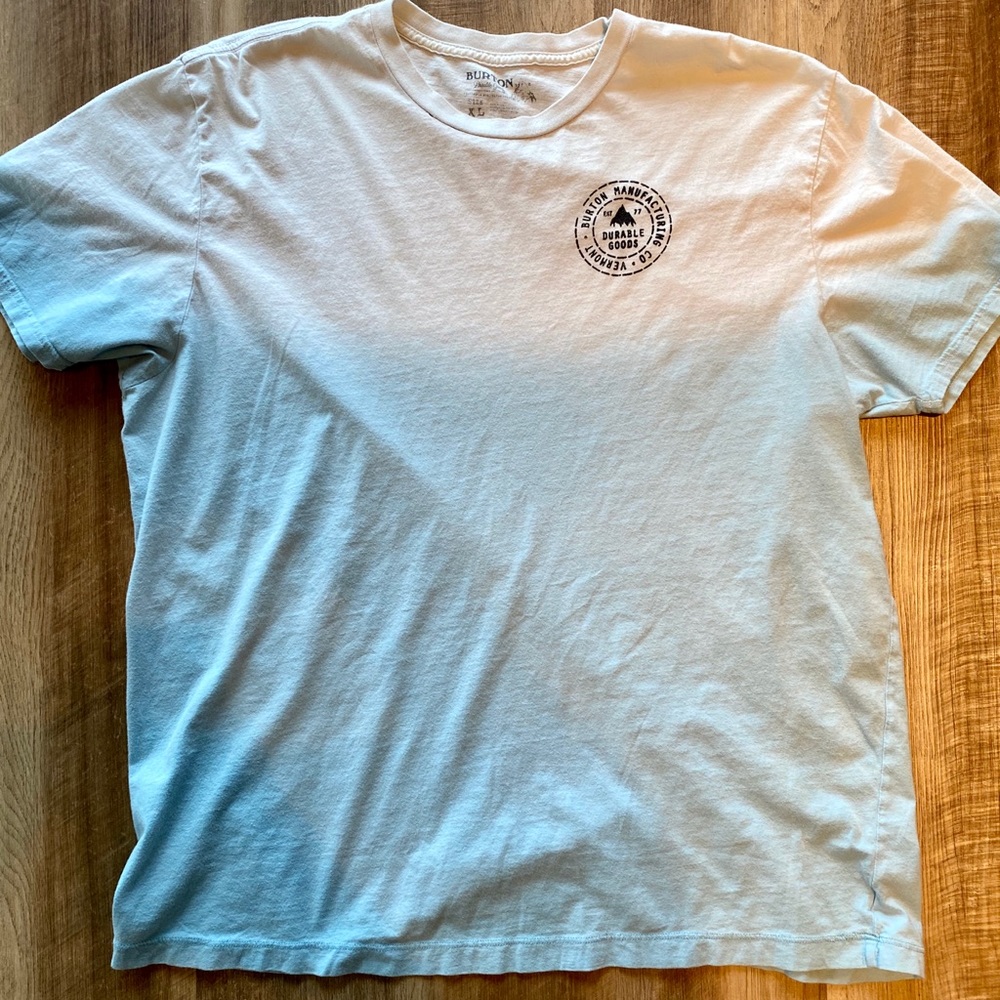 Burton blue tie dye Tshirt